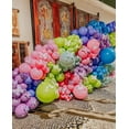 thumbnail image 6 of Bezente Pastel Balloons Latex Party Balloons, 100 Pack 12 inch Round Helium Multicolor Macaron Balloons for Birthday Rainbow Party Baby Shower Wedding Decorations, 6 of 10