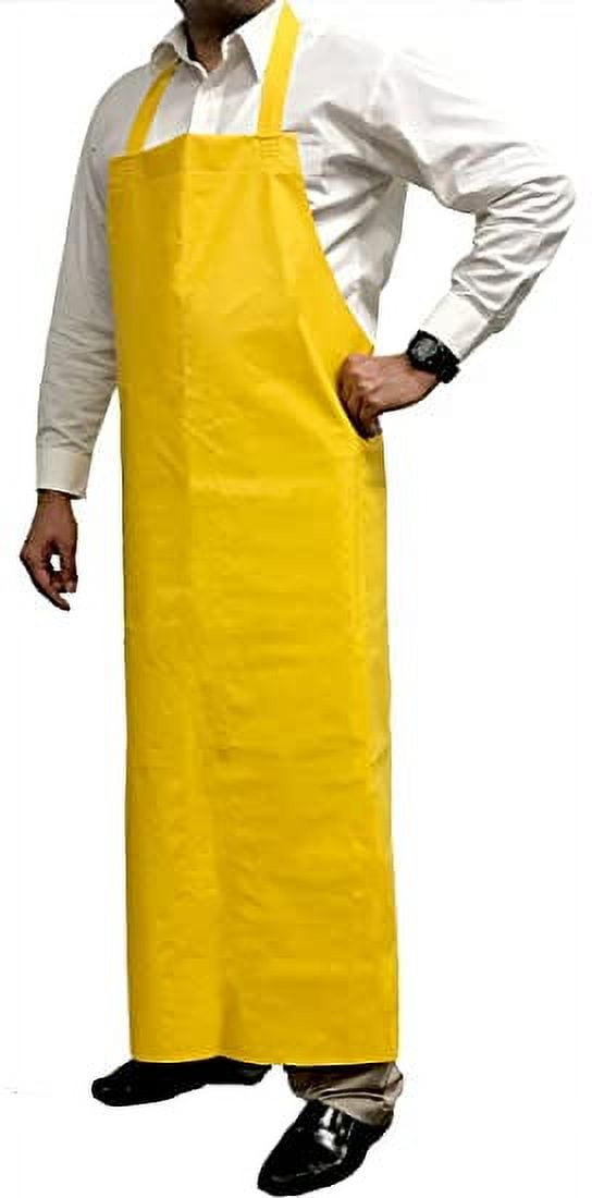 Kleen Handler Waterproof TPU Bib Thick Apron, 11.8 Mil, Oil & Water Resistant
