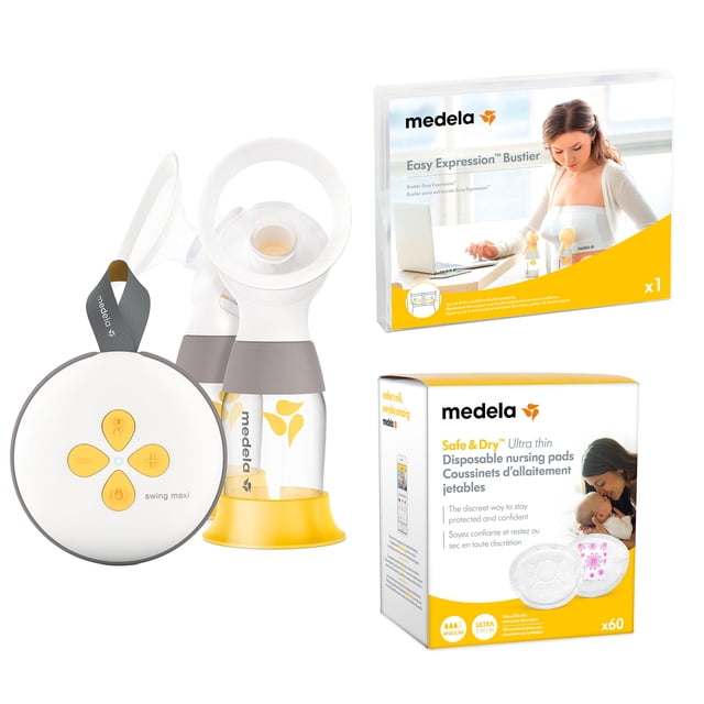 Extractor swing maxi Medela con parches 60pzs y bustier gratis