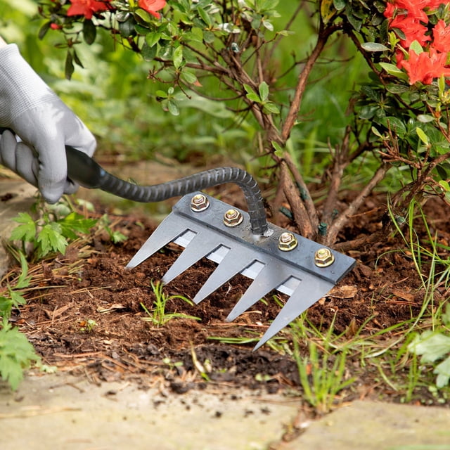 YWIYIUD 1PC HeavyDuty Upgrade Weeding Rake Suitable for Garden and Small Backyard Teeth Gardening Weeding Rake Practical and Durable Farm Tool for Loosening Soil