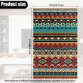 thumbnail image 6 of TSOVTHRID Aztec Tribal Geometric Stripe Print Headrest Cover for Recliner Chair, PU Leather Lazy Boy Recliner Headrest Cover, Furniture Head Rest Protector for Sofa, 17x27in, 1 PCS, 6 of 7