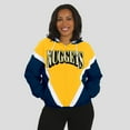 thumbnail image 4 of Women's WEAR by Erin Andrews  Gold/Navy Denver Nuggets Colorblock Full-Zip Hoodie Windbreaker Jacket, 4 of 5