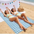 thumbnail image 1 of weibbin Microfiber Beach Blanket Double Sided Large Rectangular Thick Beach Mat Quick Dry Sand Free for Travel Pool Swimming 200x140cm, 1 of 6