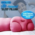 thumbnail image 3 of Cervical Neck Pillows for Pain Relief Sleeping, Memory Foam Neck Bolster Pillow for Stiff Pain Relief, Neck Support Pillow Neck Roll Pillow for Bed Pillow (Red), 3 of 8