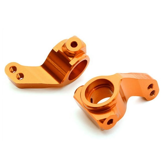 Integy RC Toy Model Hop-ups C26739ORANGE Billet Machined Steering Knuckles for HPI 1/10 Jumpshot MT, SC & ST