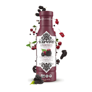 Karviva Unwined Non-Alcoholic Wine, Organic Malbec Alternative, 4-Pack, 12 fl oz, Low-Sugar, Sulfite-Free, Herbal Antioxidant Blend, Perfect for Mocktails & Cocktails