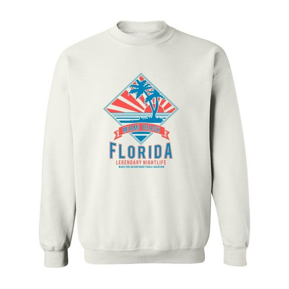 Miami Beach Florida. Sweatshirt Men -Image by Shutterstock, Male x-Large