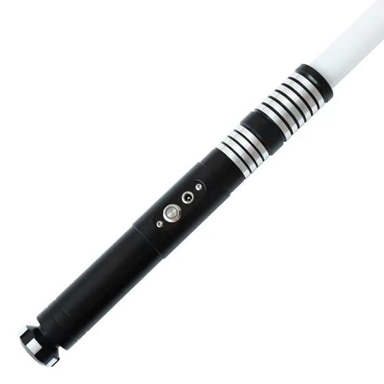 KBASE RGB Infinite Color Change Lightsaber with 10 Sound Fonts, Weighted Metal Hilt & Covertec wheel , Battle-Ready Dueling Light Saber for Fans