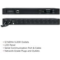 thumbnail image 4 of METERED ATS PDU 120V 20A 2 L5-20P 1U LCD 10R 5-20R 10FT CORDS, 4 of 4