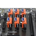 thumbnail image 3 of 10 Uds PCIE Riser Card Retainer Vertical Mount Locker USB Holder (naranja), 3 of 8