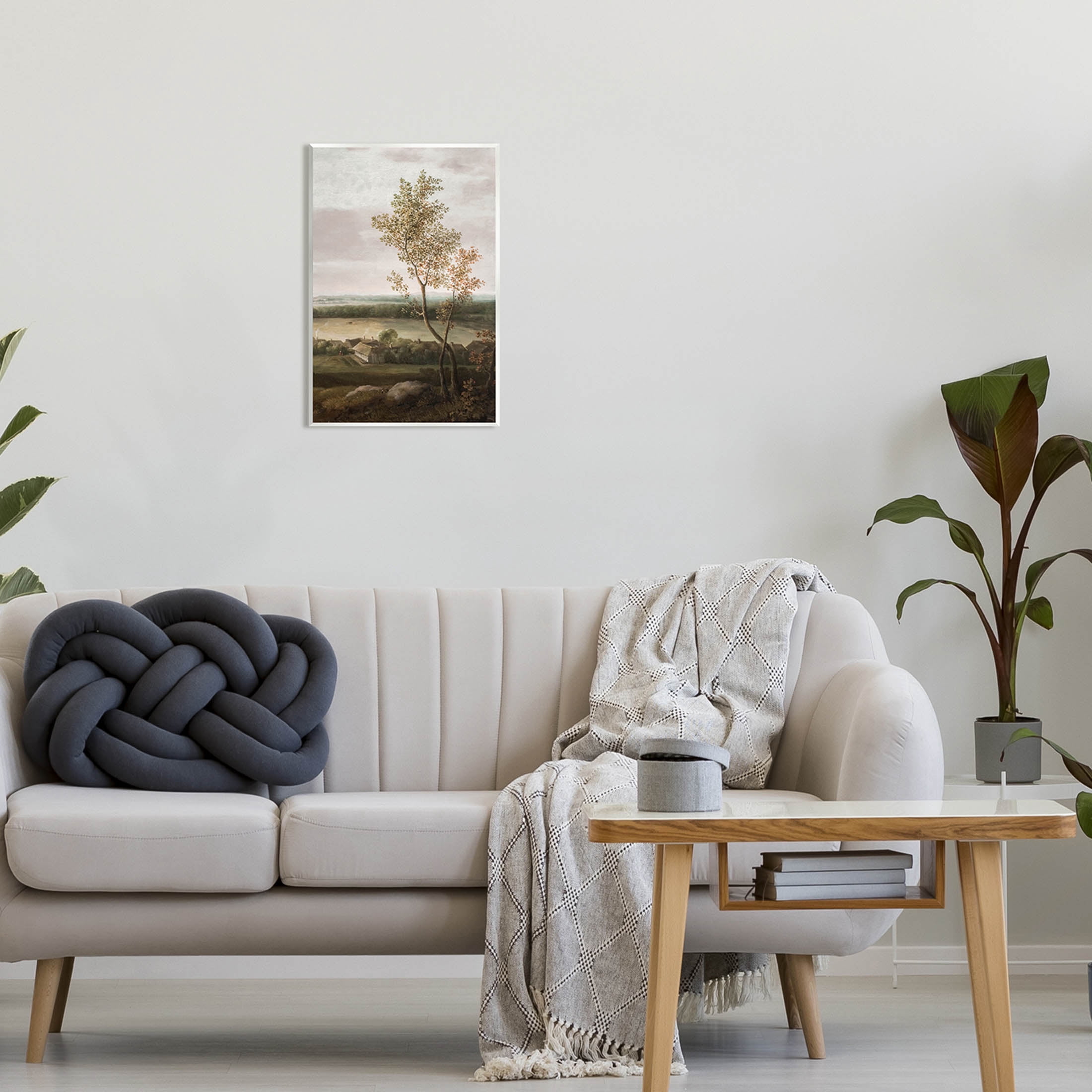 Classic Coastal House Nature Painting Landscape Painting Unframed Art Print Wall Art
