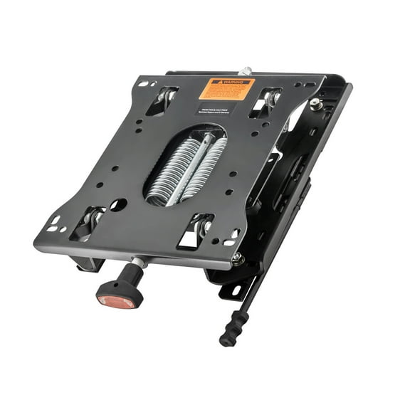 KFFKFF Seat Cushioning System with Sliding Track, Universal Pneumatic Seat Cushioning for Zero Turn Grass Cutter, 6in Adjustable Front-to-Back, Tractor Seat Shock Absorber Kit for Forklift,Bulldozers