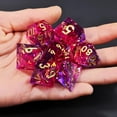 thumbnail image 2 of Mini Planet Rpg 7 Uds Dnd Sharp Edge Mtg juego de dados poliédricos de mazmorras y dragones hechos a mano de resina con revestimiento de brillo, 2 of 5