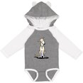 thumbnail image 3 of Inktastic Curious Greyhound Boys or Girls Long Sleeve Baby Bodysuit, 3 of 5