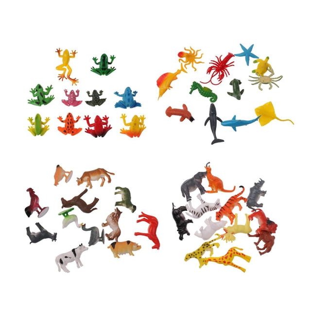 Figuras de animales 2020 NUEVO Hugo Paquete de 46 de plástico de simulación