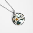 thumbnail image 4 of Arabic teapot Glass Design Circular Pendant Necklace - Stylish Women's Fashion Jewelry by XYZ Brand, 4 of 5