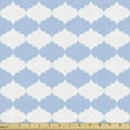 thumbnail image 1 of Eastern Fabric by the Yard Upholstery, Simplistic Pastel Monochrome Pattern with Traditional Motif, Decorative Fabric for DIY and Home Accents, 3 Yards, Pale Azure Blue White by Ambesonne, 1 of 4