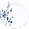 thumbnail image 2 of 24 Pz Plato Desechable De Cartón Decorativo Premium Diamantes 9 pulgadas, 2 of 5