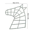 CENSENFA Horse Head Wire Wreath Frame,Metal Floral Flower Wreath Frames