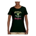 thumbnail image 2 of Wild Bobby, Mamacita Needs a Margarita Mother's Day Womens Graphic Tee, Forest Green, Small, 2 of 6