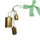thumbnail image 2 of Set Of 3 Christmas Brass Cow Shabby Style Metal Hanging Giant Cow Bells Decor, 2 of 5