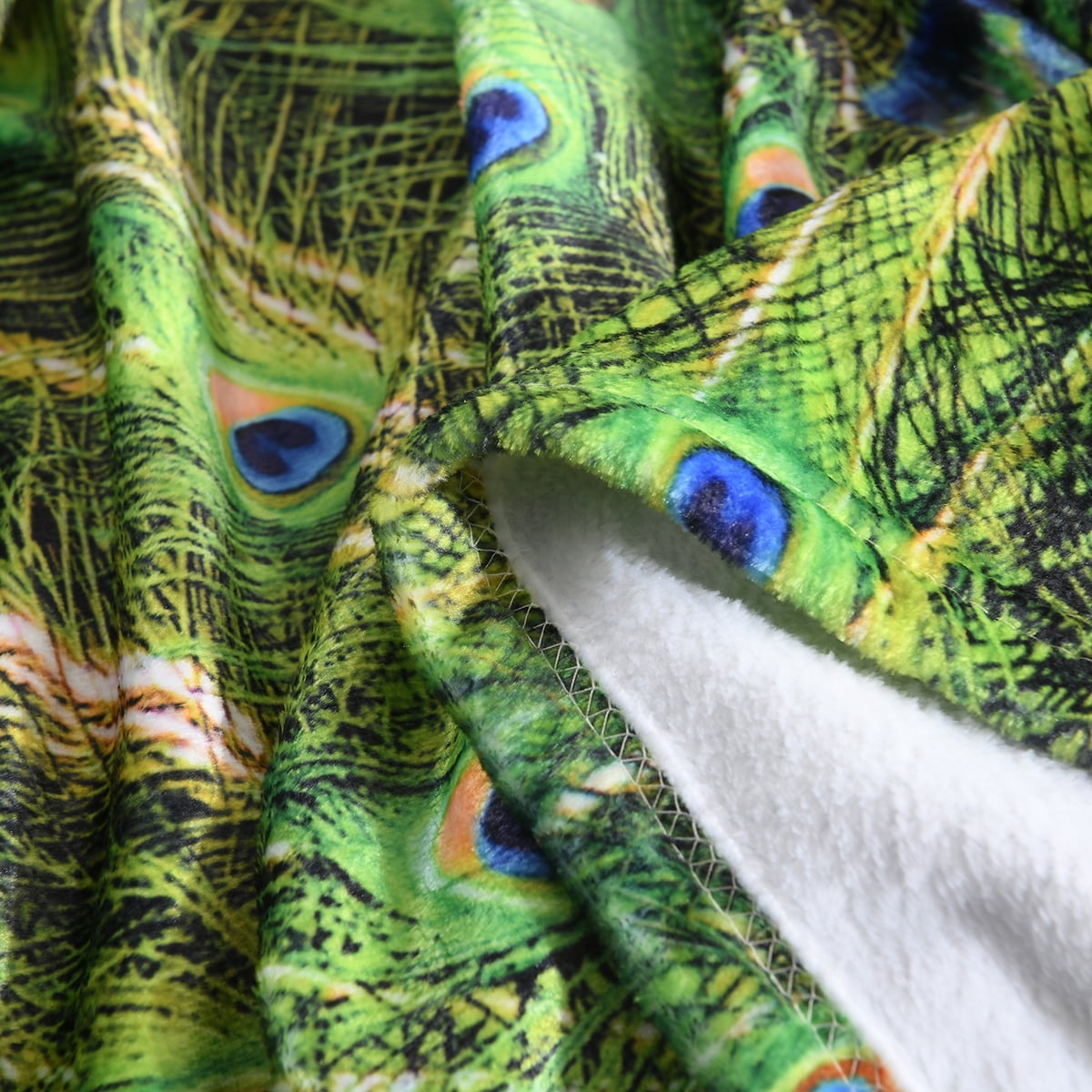 Christmas Holiday Printed Fleece Throw Blanket, Super Soft Blanket For Sofa Bed