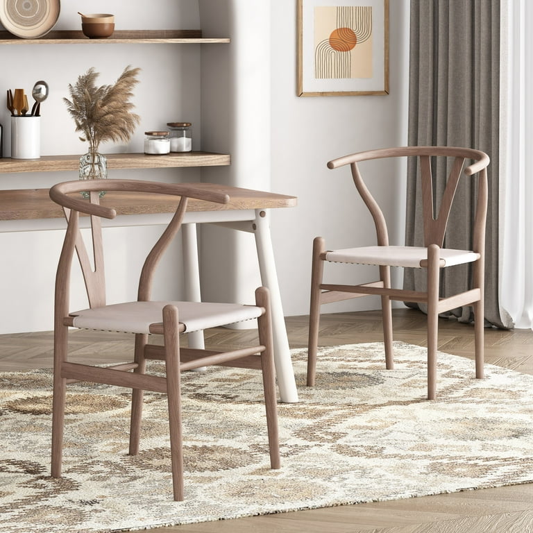 Ash wood deals dining chairs