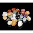 thumbnail image 1 of Crocon Mix Chakra Rune Stones Set Engraved with Elder futhark Crystal Runes Set, Reiki Healing runas for Meditation Chakra Balancing, Rune Stone for Beginners with Crystal Guide & Pouch |15-20 mm, 1 of 8