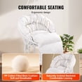 thumbnail image 4 of VEVOR Hanging Hammock Swing Chair, 330 Lbs Capacity, Macrame Hanging Chair with Cushion and Mounting Hardware, Cotton Rope Swing Chair for Bedroom, Balcony, Patio, Garden, Beige, 4 of 9