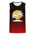thumbnail image 5 of BXINGOHAI Mens Summer Beach Tank Top Tropical Hawaiian Palm Tree Print Sleeveless Shirts Muscle Tee Vacation Shirts Red,XXL, 5 of 5