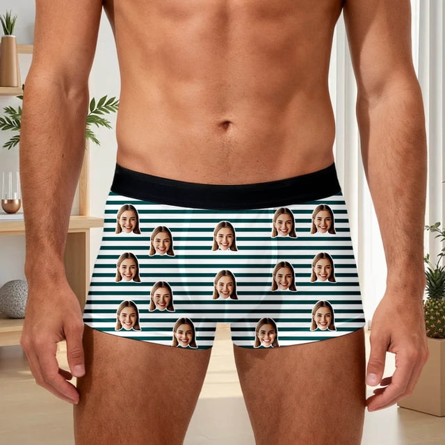 Printed Striped Underwear for Everyday Comfort and Support — Breathable Soft Briefs for Daily Casual Wear