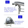 thumbnail image 5 of EQCOTWEA PVC Incline Conveyor Belt Systems for Industrial Transport Aluminium Alloy Frame 59*11.8", 5 of 8