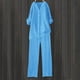 thumbnail image 4 of Conjunto de 2 piezas para mujer: pantalones anchos con cintura elástica y blusa de manga larga - Ropa informal para todas las estaciones - Poliéster, tallas S-XL, 4 of 5