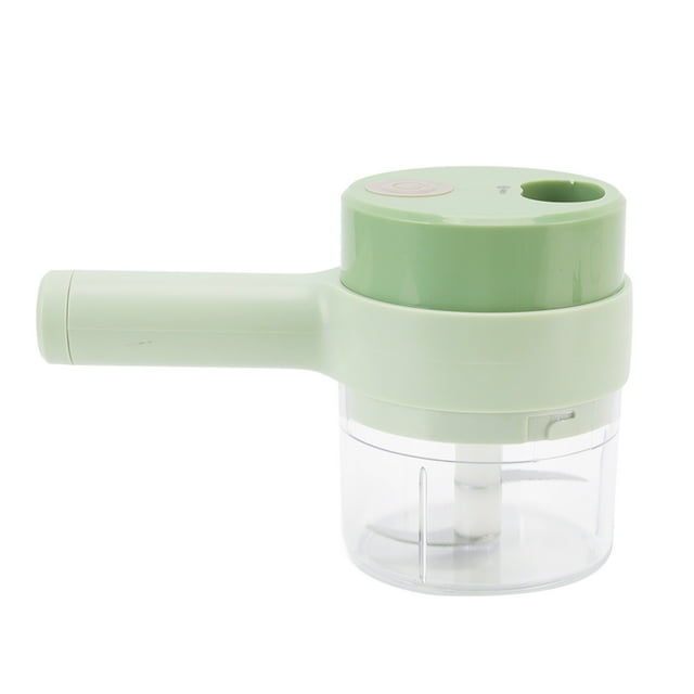 Cortador de Jengibre de Vegetales Inalámbricos, Fácil de Limpiar inclusión y Hermoso Cortador de Vegetales Eléctrico Verde Con Cable USB para el Hogar