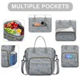 thumbnail image 2 of Blue Christmas Snowflake Pattern Womens Lunch Box for Work,Insulated Large Lunch Bag for Tween and Teen,Loncheras Para Mujer,Leakproof Adult Lunch Bag for Work,Beach,Travel,Picnic,Camping, 2 of 7