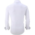 thumbnail image 2 of Alex Vando Mens Dress Shirts Regular Fit Long Sleeve Stretch Business Dress Shirts for Men, 2 of 6
