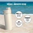 thumbnail image 6 of Ninja Thirsti 24oz. Travel Bottle, Leak Proof Stainless Steel Insulated Tumbler for Carbonated Sparkling Drinks, Sandstone, 6 of 11