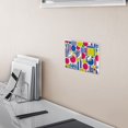 thumbnail image 5 of Yayeee Toggle Light Switch Wall Plate 2-Gang 4.56"x4.48" Decorative Outlet Cover, Red Retro Shapes, 5 of 7