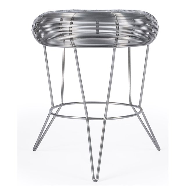 Butler Specialty Allen Decorative Dark Silver Wire Iron Accent Table
