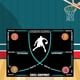 thumbnail image 1 of Tapete de entrenamiento para pies de baloncesto, tapete de entrenamiento de pasos de agilidad, tapete de práctica de manejo de pelota antideslizante, Línea Azul con Correa, 1 of 8