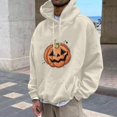 thumbnail image 2 of EHQJNJ Sweat à Capuche Homme Graphique Série Automne/hiver Décontracté Imprimé 3D Lourd Orange, 2 of 4