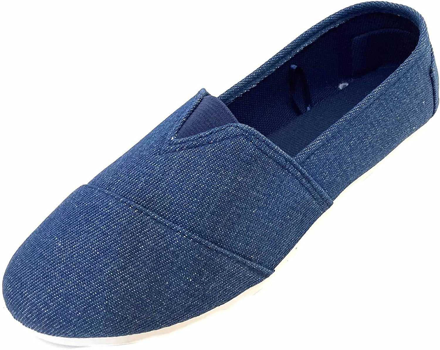 EasySteps Women's Canvas Slip-On Shoes with Padded Insole 308L Denim 6 ...