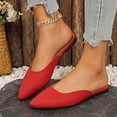 thumbnail image 5 of DIVVce Pointed Toe Mule Flats For Women Matte Faux Suede Backless Slip On Flat Mule Shoe Footwear, 5 of 7