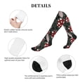 thumbnail image 5 of Lsque Autumn Forest Mushrooms Pattern Sport Compression Socks for Men & Women 15-20 mmHg Knee High Nurse Pregnant Running Medical and Travel Athletic, 5 of 6