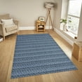 thumbnail image 2 of FairOnly 5'x7' Woven Solid Print Area Rugs for Bathroom Modern Blue Rugs for Dining Room Non Shedding Home Office Area Rug, 2 of 7