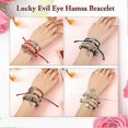 thumbnail image 3 of Bohemian Stretch Beads Bracelets Multilayer Evil Eye Hamsa Hand Bracelet Bohemian Bracelet Handmade Stackable Charm Bracelets for Women Lucky Protecti, 3 of 4