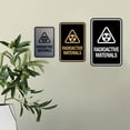 thumbnail image 3 of Signs ByLITA Portrait Round Radioactive Materials Sign (Black Gold) - Medium, 3 of 5