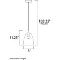 thumbnail image 4 of ET2 E24608-18BKCOF 8 in. Sven LED Single Pendant Ceiling Light, Black & Coffee, 4 of 5