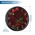 thumbnail image 3 of Voice Activated Clock with Glow Light 12 Inch Large Silent Wall Clock Battery Operated for Home Decor Small Round Christmas Ornaments, 3 of 8