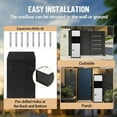thumbnail image 4 of EDTara Waterproof Outdoor Package Box, Locking Steel Parcel Delivery Mailbox With Combination Lock for Porch or Curb, 4 of 6